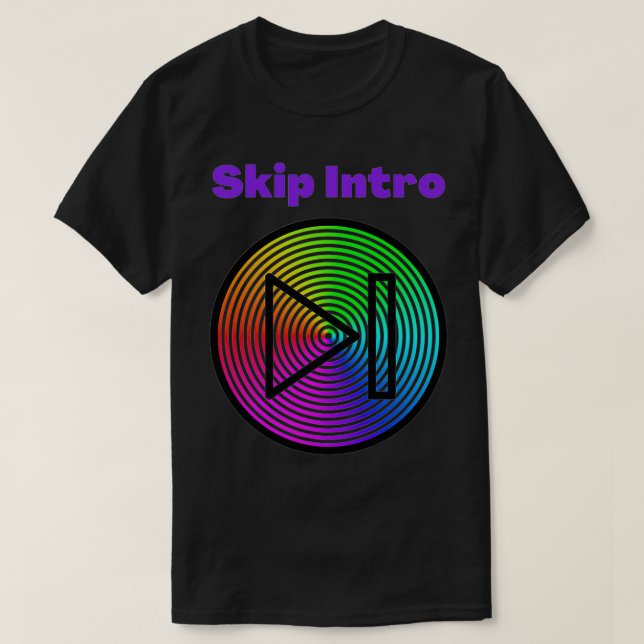 Camiseta SKIP INTRO Graphic Novelty Premium  (Frente do Design)