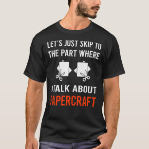 Camiseta Skip Talk Papercraft Papel de Artesanato