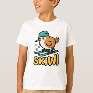 Camiseta Skiwi! Pun De Kiwi De Esqui Bonito