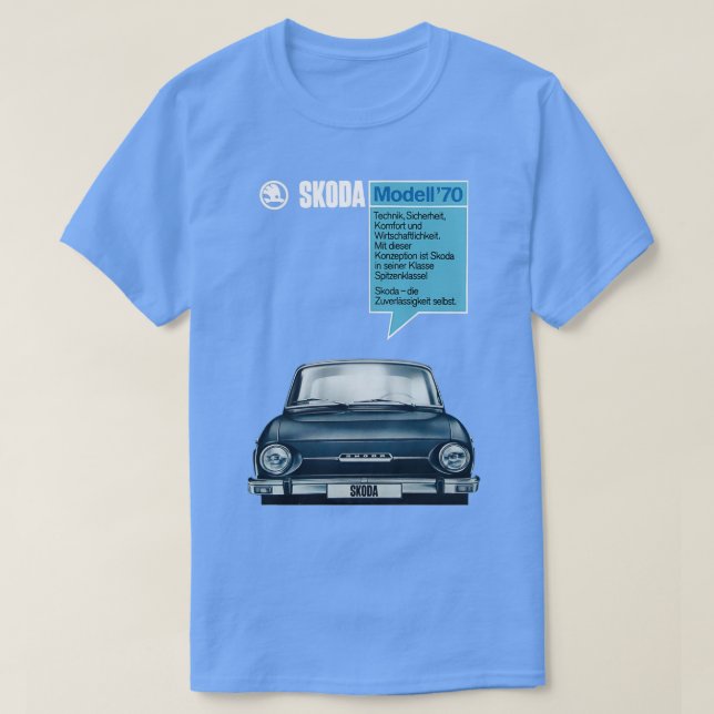CAMISETA SKODA 1000 MB 1970  (Frente do Design)