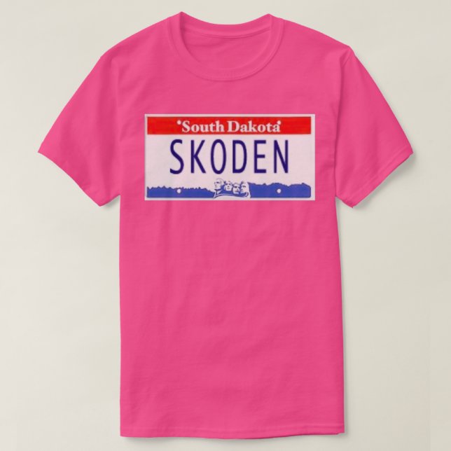 Camiseta SKODEN South Dakota License Plate Long (Frente do Design)