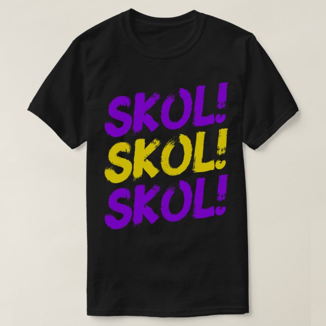 Camiseta Skol Skol Skol Minnesota Football for Minnesota Fa (Frente do Design)
