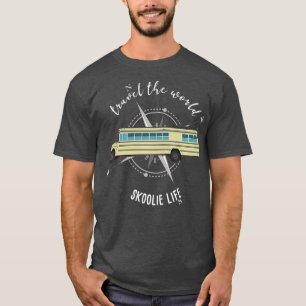 Camiseta Skoolie Life Converteu Ônibus Escolar em Viagem