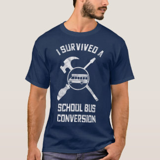 Camiseta Skoolie School Bus Conversion Gift Survivor