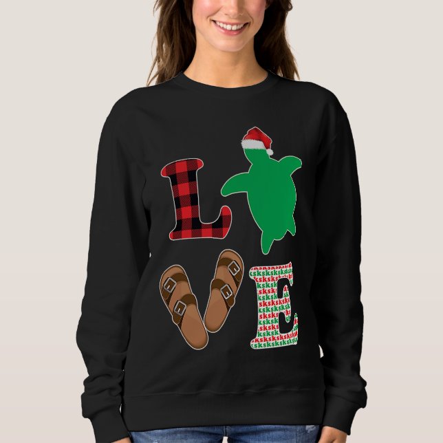 Camiseta SKSKSK And I Oop Girls Christmas Tree Turtle Holid (Frente)