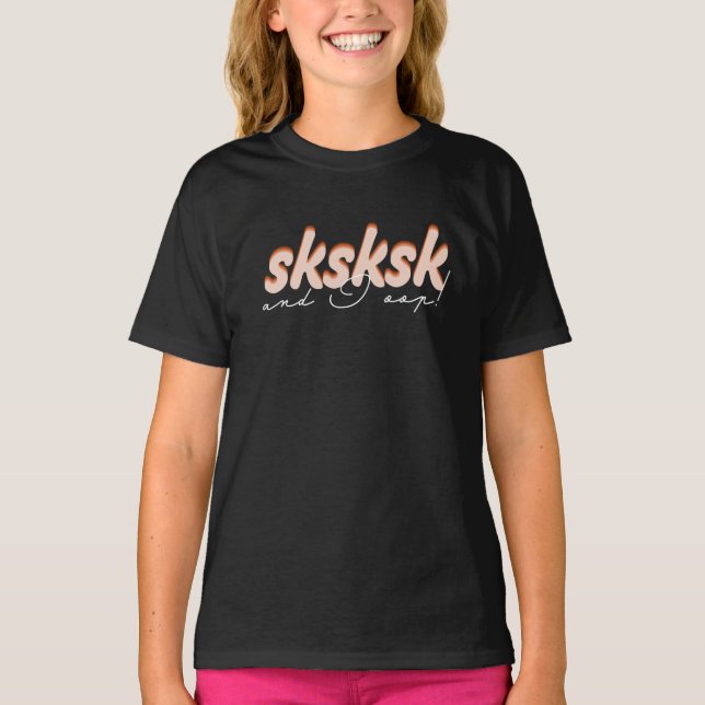 Camiseta sksksk e eu vamos! (Frente)