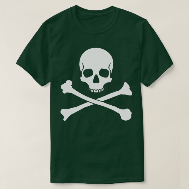Camiseta Skull and Crossbones Pirate  (Frente do Design)