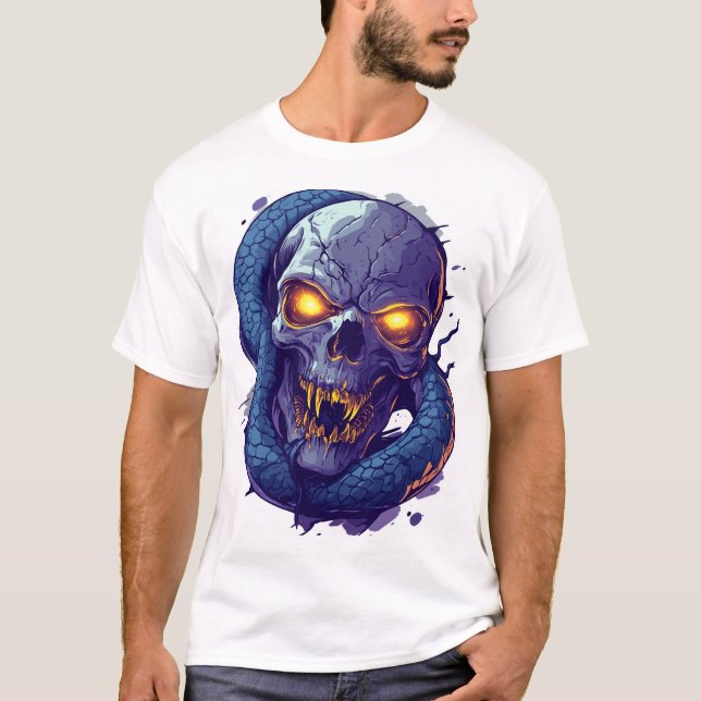 Camiseta Skull and Serpent Duel (Frente)