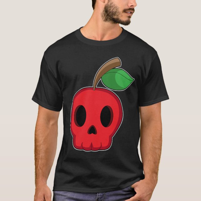 Camiseta Skull Apple Halloween (Frente)