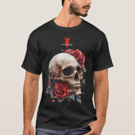 Camiseta Skull do Rosa vermelha Metal | Ben Elkanar