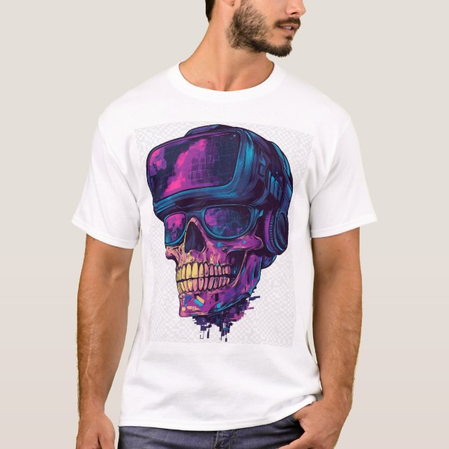 Camiseta Skull Gamer Mode (Frente)