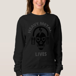 Camiseta Skull Heavy Rock Music Vive Para Rock Music
