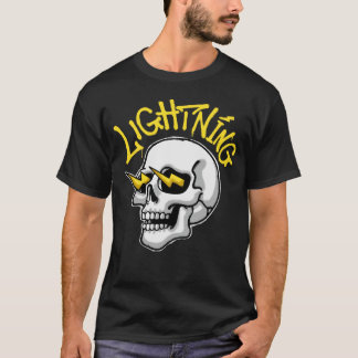 Camiseta Skull Illustration with Lightning streetwear
