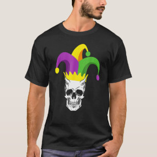 Camiseta Skull Jester Ha Funny Parade Costume Funny Mardi
