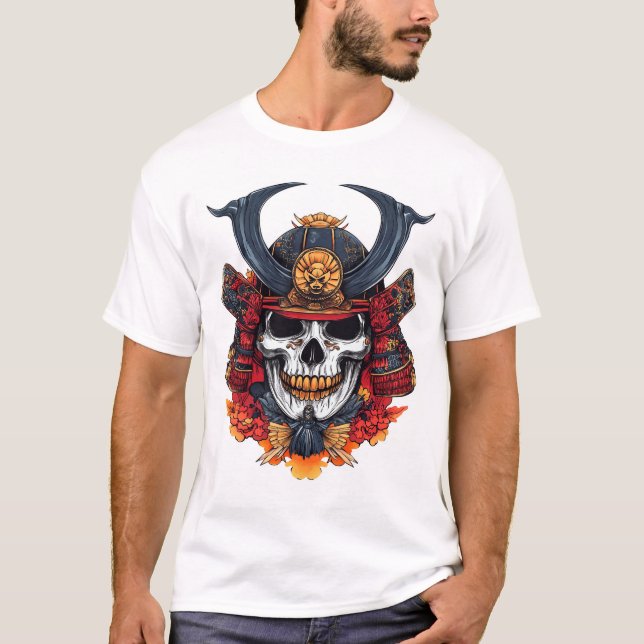 Camiseta Skull Samurai Mask (Frente)