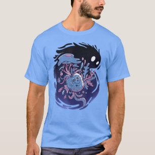 Camiseta Skull Space Monster Floral Creatures Fantasy T-Shi