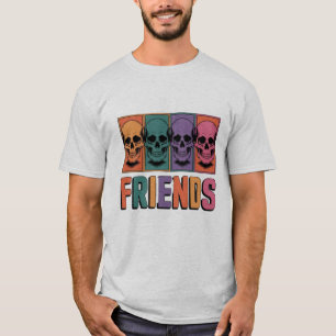 Camiseta Skull Squad: Amigos para sempre