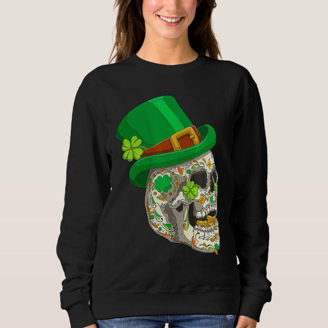 Camiseta Skull St Patricks Day Irish  Saint Patricks Day of (Frente)
