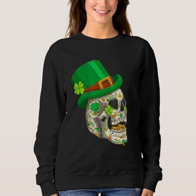 Camiseta Skull St Patricks Day Irish Saint Patricks Day of  (Frente)