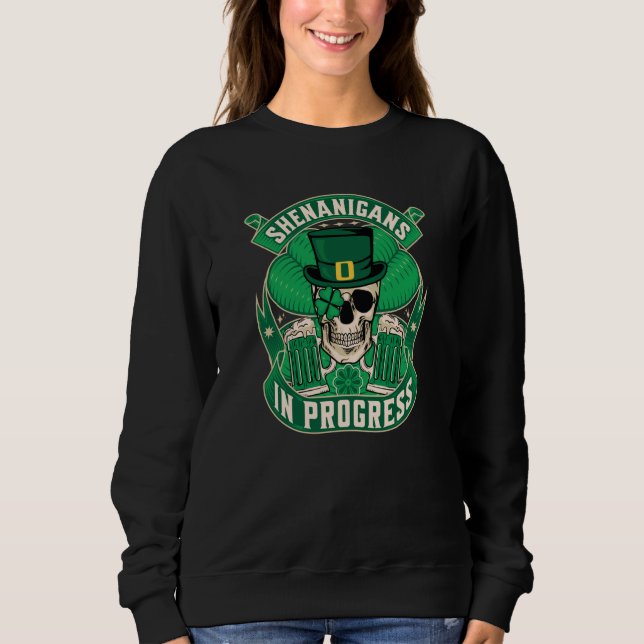 Camiseta Skull St Patricks Day Irish Saint Patricks Day Of  (Frente)