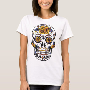 Camiseta Skull with Flowers