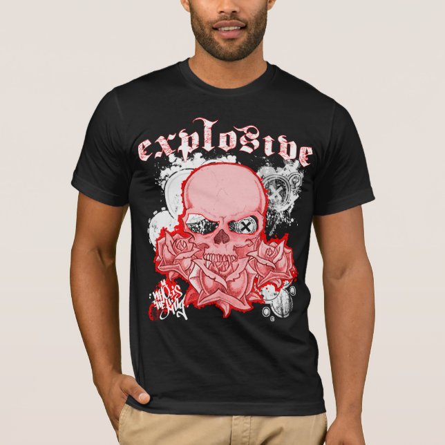 CAMISETA SKULLNROSES (Frente)