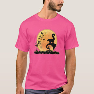 Camiseta Skunk E Lua Assustam Animais Figurino De Halloween