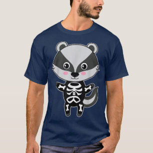 Camiseta Skunk Skeleton Xray Fácil Fácil Alô Animal