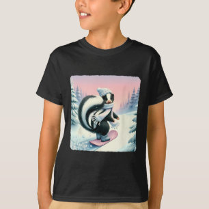 Camiseta Skunk Snowboard. Snowboard Snowboarder Boné Scar