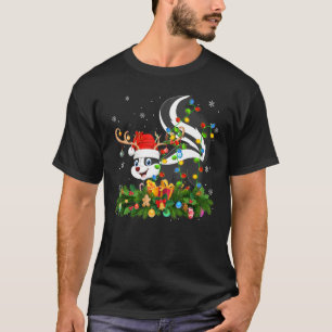 Camiseta Skunks Amante de os animais Reindeer Santa Hat Sku