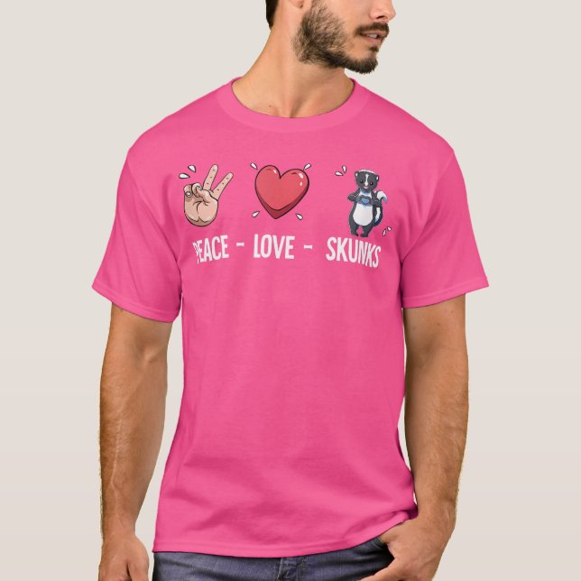 Camiseta Skunks de Paz e Amor (Frente)