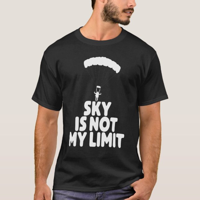 Camiseta Sky Is Not My Wing   Paragliding Vacation Flying T (Frente)