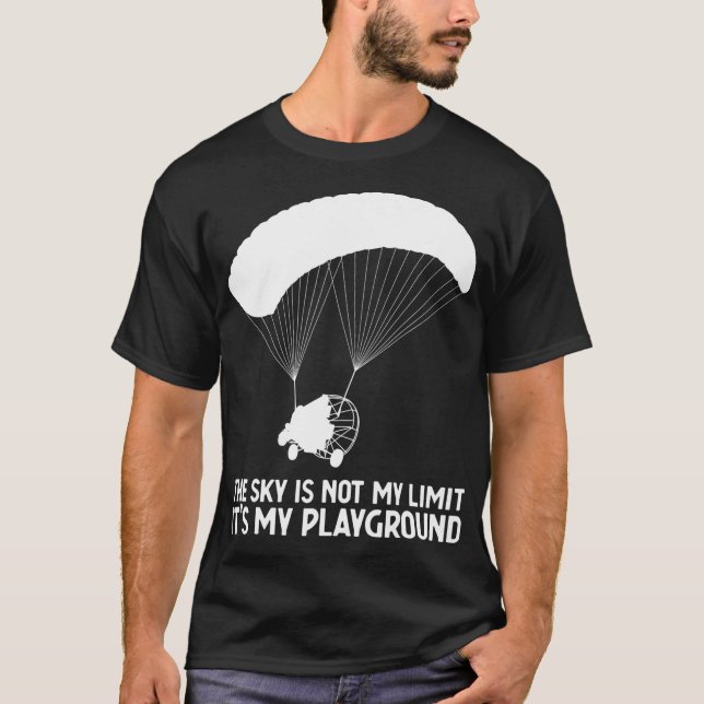 Camiseta Sky Playground PPC Paragliding Powered Parachute  (Frente)