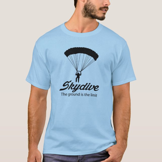 Camiseta Skydive a terra é o limite (Frente)