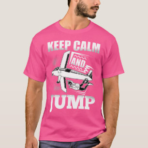 Camiseta Skydive Engraçado Mantenha Calma E Salte O Skydive