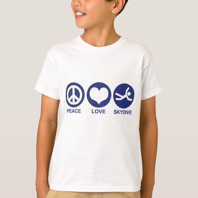 Camiseta Skydive Peace Love (Frente)