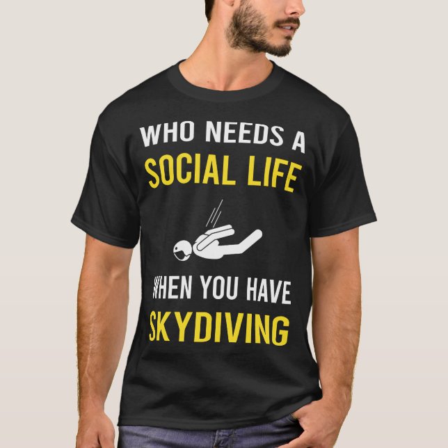 Camiseta Skydive Skydive da Vida Social (Frente)