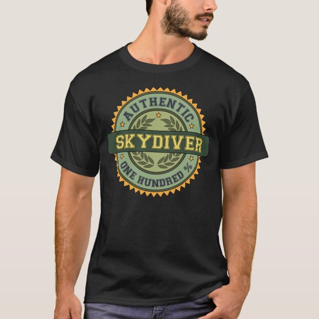 Camiseta Skydiver autêntico (Frente)