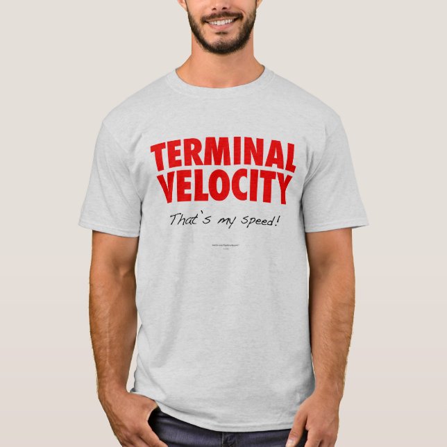 Camiseta Skydiver da velocidade terminal (Frente)