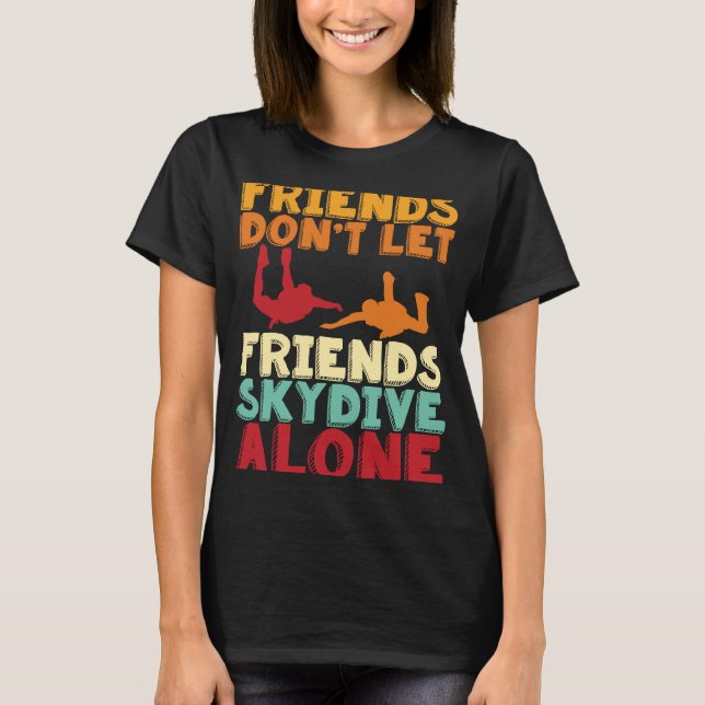 Camiseta Skydiver de Paraquedas de Céu (Frente)