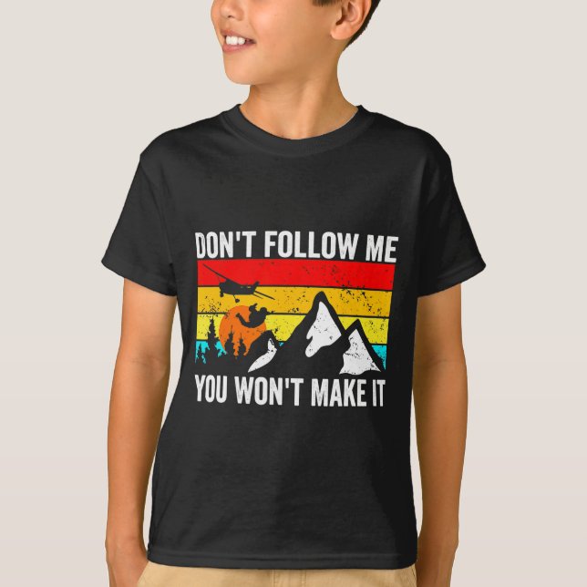 Camiseta Skydiver Dont Follow Me I Do Stud Things Skydivi  (Frente)
