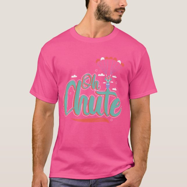 Camiseta Skydiver Skydive Jumping Parachute Base Jump Skydi (Frente)