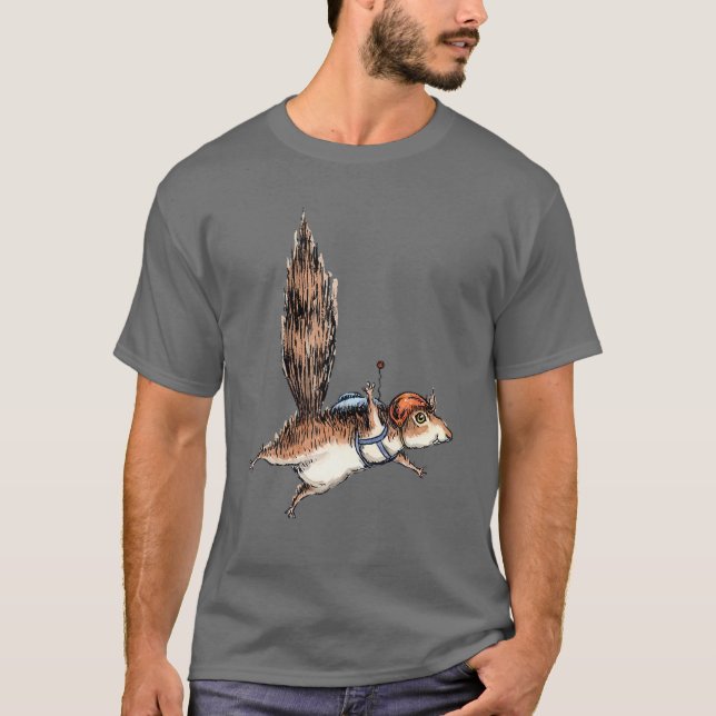Camiseta Skydiver Squirrels, Skydiving Adventure Design Ess (Frente)