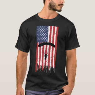 Camiseta Skydiving-American Skydiver Parachutist Skydive Pa