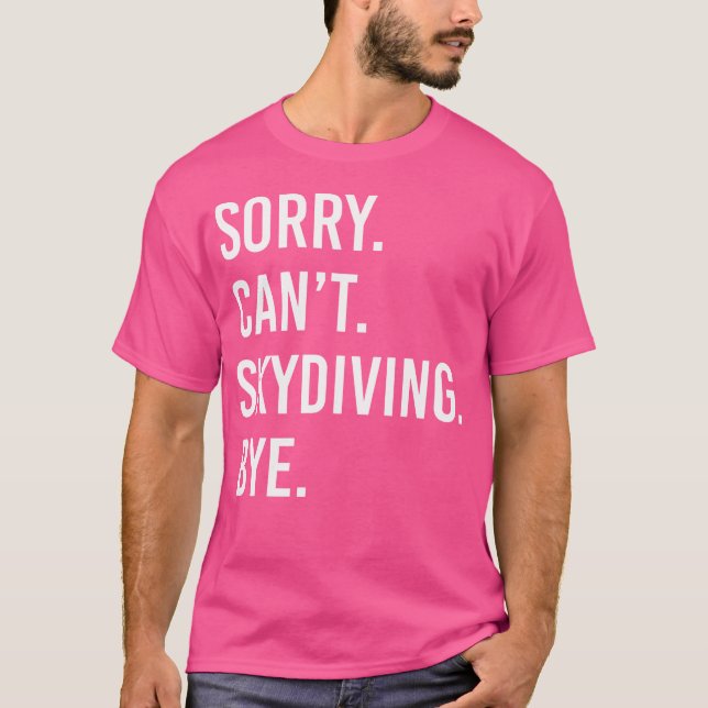 Camiseta Skydiving Engraçado (Frente)