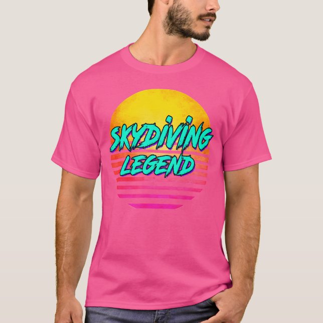 Camiseta Skydiving Engraçado (Frente)
