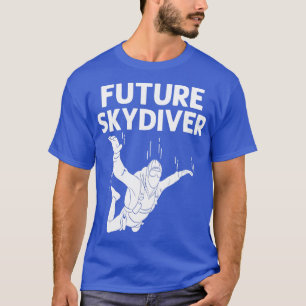 Camiseta Skydiving Engraçado Para Crianças Paraqueando Pula