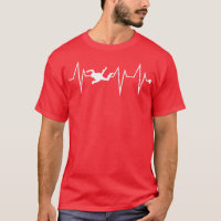 Skydiving engraçado Skydiver Heartbeat Rato de Pul