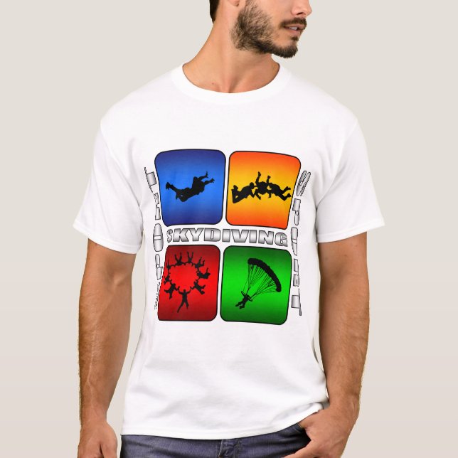 Camiseta Skydiving espectacular (Frente)