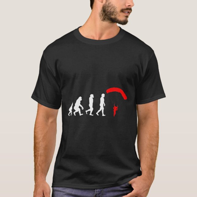 Camiseta Skydiving Evolution Para Professora De Mergulhador (Frente)